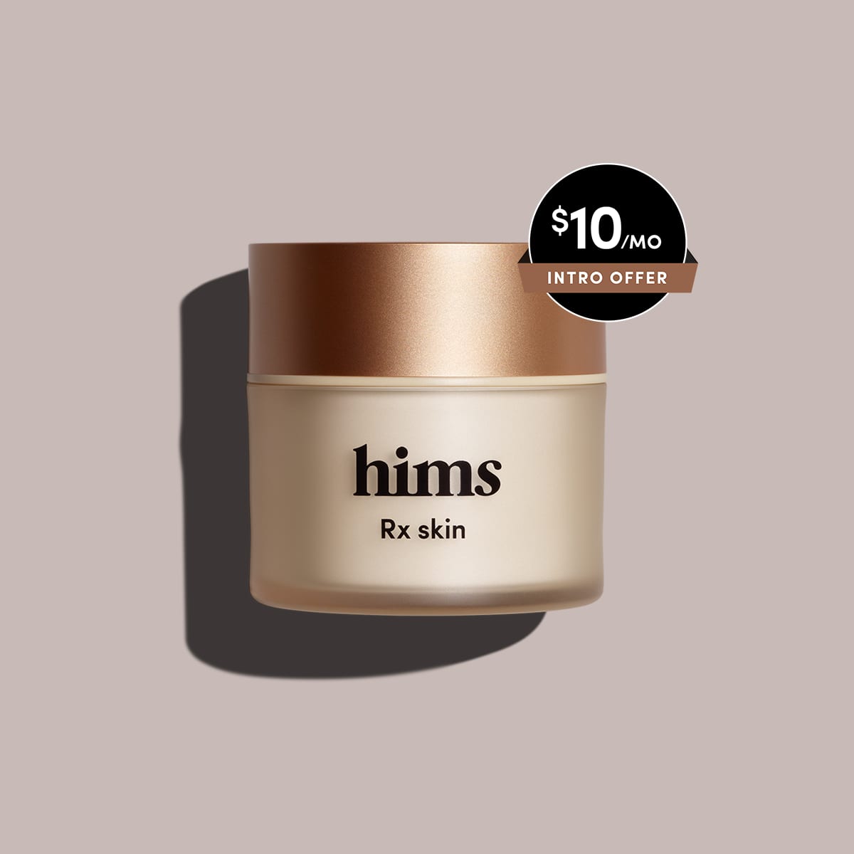 Hims acne cream product packaging